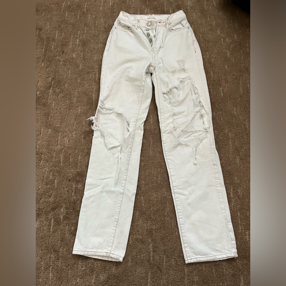 white/crème jeans